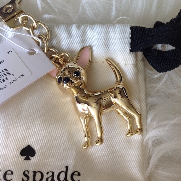 kate spade Accessories - Kate Spade chihuahua key charm or fob w/ dust bag